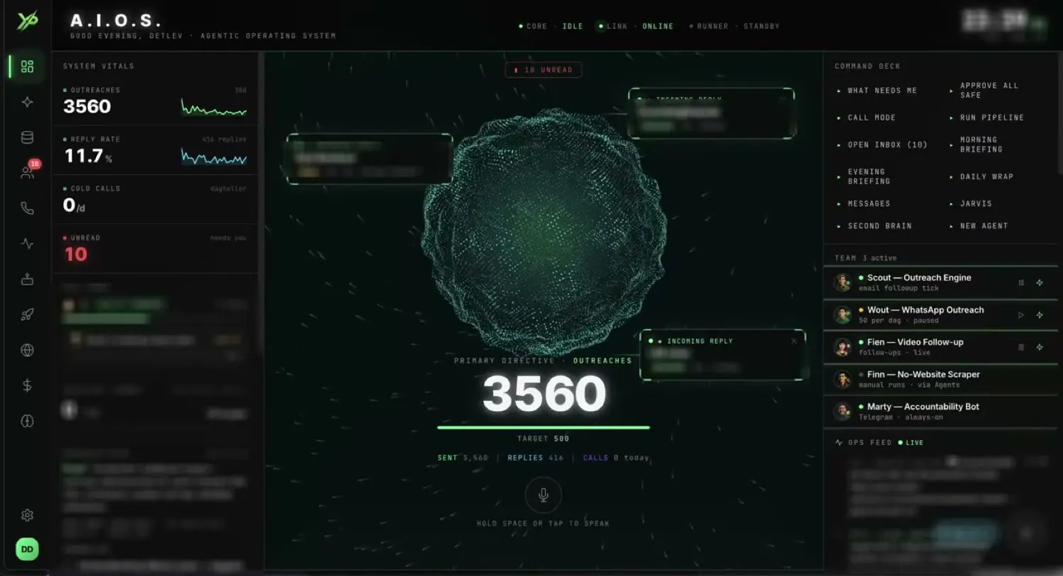 Het AIOS Command Center