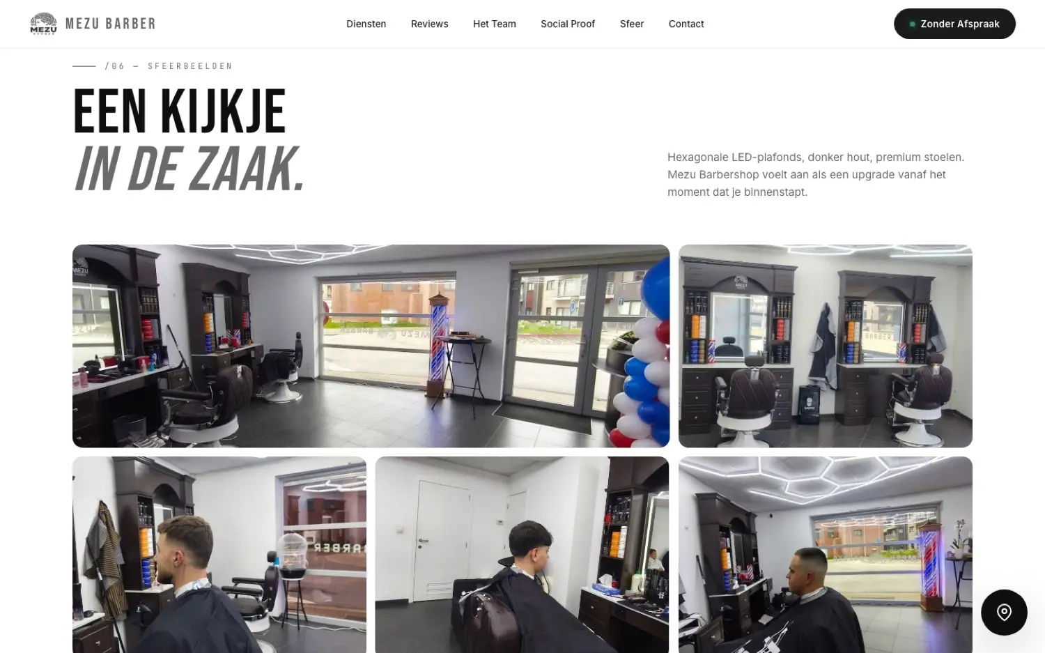 Mezu Barbershop — reviews en team